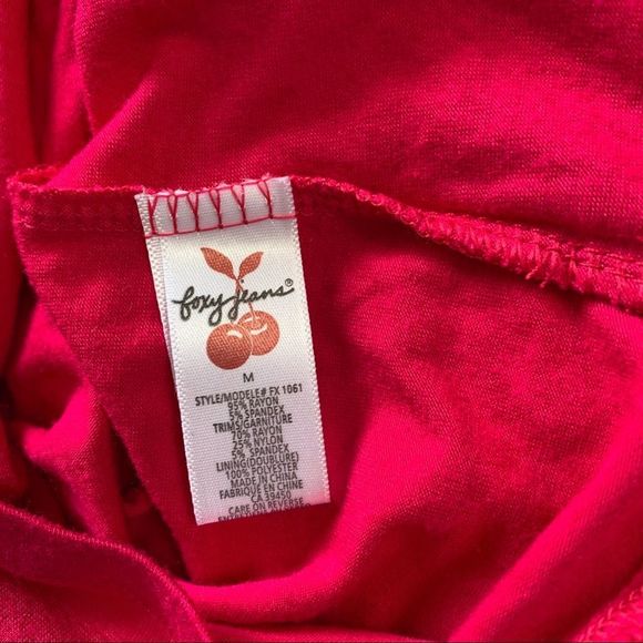 Pink & Black Foxy Jeans Blouse Size Medium - Picture 6 of 9